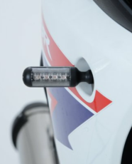 LED мото мигачи R&G RACING Aero LED Indicator Body Black / Lens Clear (Pair), Front & Rear