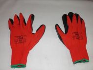 Mănuși de lucru - latex - roșii / mărimea 9