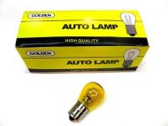 Bulb 12V / 21W, BAU15s - orange. GOLDEN