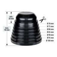 Headlight bulb cap - Ø 70-100 mm