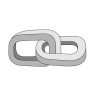 Viper, hardened steel chain lock - 120cm