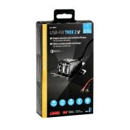 Двойно USB зарядно - Бързо зареждане - 5400 mA - 12/24V Usb-Fix Trek 2