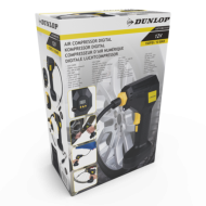 Compresor portabil cu manometru digital 12V 125PSI / 10 bar Dunlop