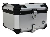 Carcasa spate motociclete COOCASE din aluminiu - argintiu 55L