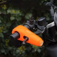 Dispozitiv de inchidere cu alarma pentru motocicleta, scuter, bicicleta, ATV portocaliu