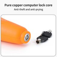 Dispozitiv de inchidere cu alarma pentru motocicleta, scuter, bicicleta, ATV portocaliu