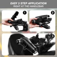 Dispozitiv de inchidere cu alarma pentru motociclete, scuter, bicicleta, ATV negru