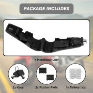 Dispozitiv de inchidere cu alarma pentru motociclete, scuter, bicicleta, ATV negru