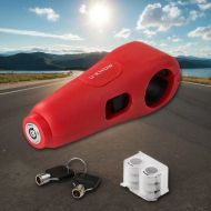 Dispozitiv de inchidere cu alarma pentru motociclete, scuter, bicicleta, ATV rosu