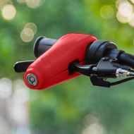 Dispozitiv de inchidere cu alarma pentru motociclete, scuter, bicicleta, ATV rosu