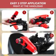 Dispozitiv de inchidere cu alarma pentru motociclete, scuter, bicicleta, ATV rosu