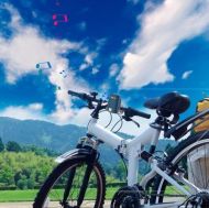 Φορητό ηχείο Bluetooth με βάση για ποδήλατο, μοτοσυκλέτα - AUX, θύρες USB και υποδοχή κάρτας μνήμης - μπλε