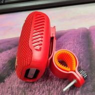 Φορητό ηχείο Bluetooth με βάση για ποδήλατο, μοτοσυκλέτα - AUX, θύρες USB και υποδοχή κάρτας μνήμης - κόκκινο