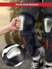 Σετ 4 ενισχυμένων προστατευτικών μαξιλαριών για αγκώνες και γόνατα μοτοσικλέτας